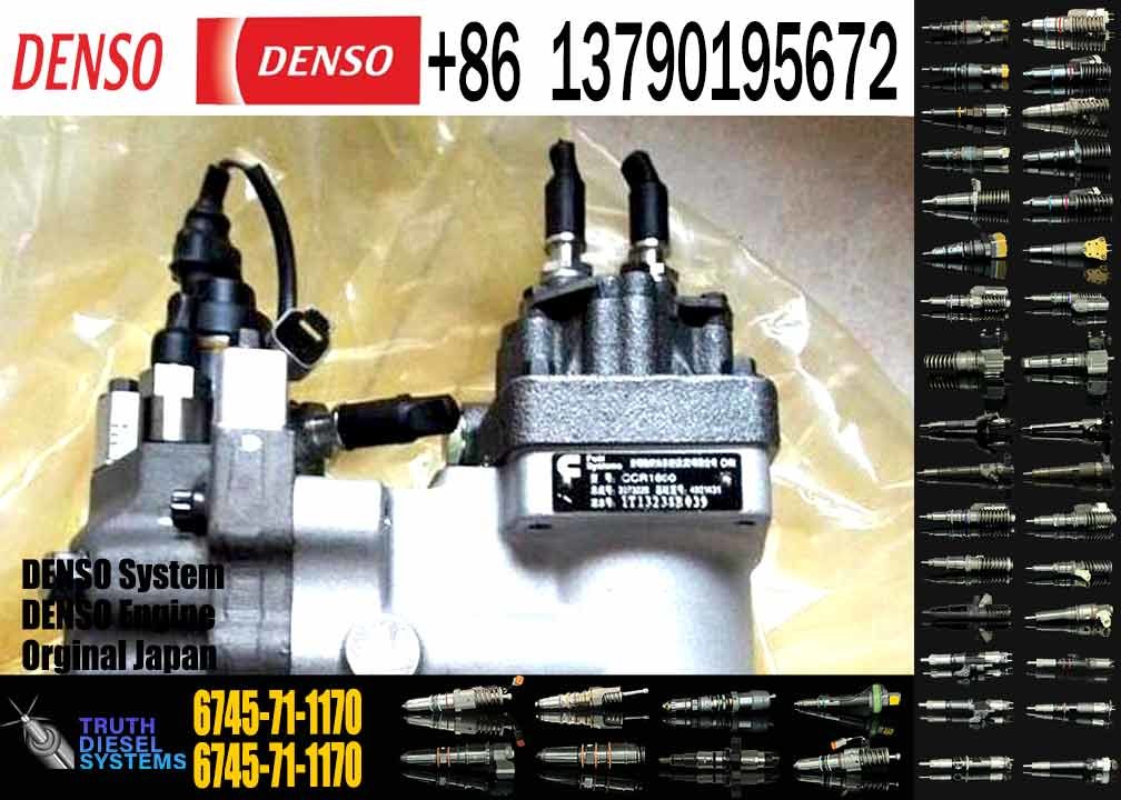 Construction machinery parts komatsu excavator fuel injection pump 6745-71-1180 6745-71-1170 fuel injection pump for kom