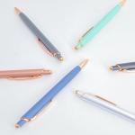 Colorful Aluminum Ball Pen Press Ballpoint Pen School Office Stationary