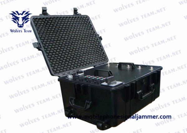 Military High Power Cell Phone Signal Jammer Waterproof Convoy 20 - 6000Mhz