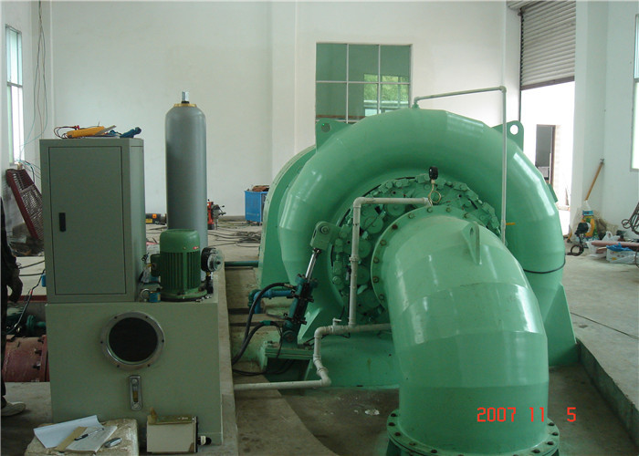 Stainless Steel 800kw+400kwFrancis Turbine Generator , Water Wheel Turbine For Rivers