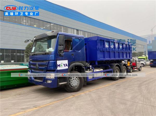 Buy cheap SINOTRUK HOWO 6x4 20cbm Hook Lift Garbage Truck from wholesalers