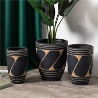 Buy cheap Nordic style modern decoration matte blue planter outdoor big large ceramic product