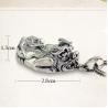 Buy cheap Men Jewelry 925 Silver Fabulous Wild Beast Pendant Neckalce with Wheat Chain(N013704W) from wholesalers