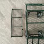 Heavy Duty Steel Mesh Utility Cart Wagon Wheelbarrow Steel Mesh 4.10/3.50-4