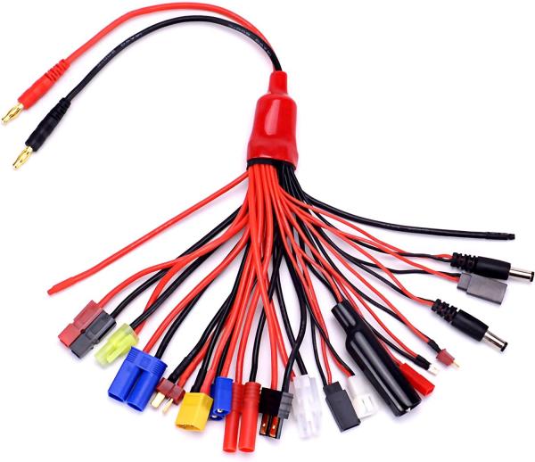 Buy cheap 19 In 1 Lipo Battery RC Charger Cable Practical Multifunctional from wholesalers