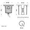 Buy cheap Inground Lights 220-240V 20W COB Underground LED Light Triac Dali 0-10V Dimming Or DMX512 Control from wholesalers