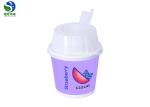 330ml Paper Ice Cream Cups With Plastic Lids Spoons Customized Container