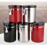 Buy cheap 500g Stainless Steel Essential Barista Tools Coffee Airtight Canister With Co2 Valve And Spoon from wholesalers