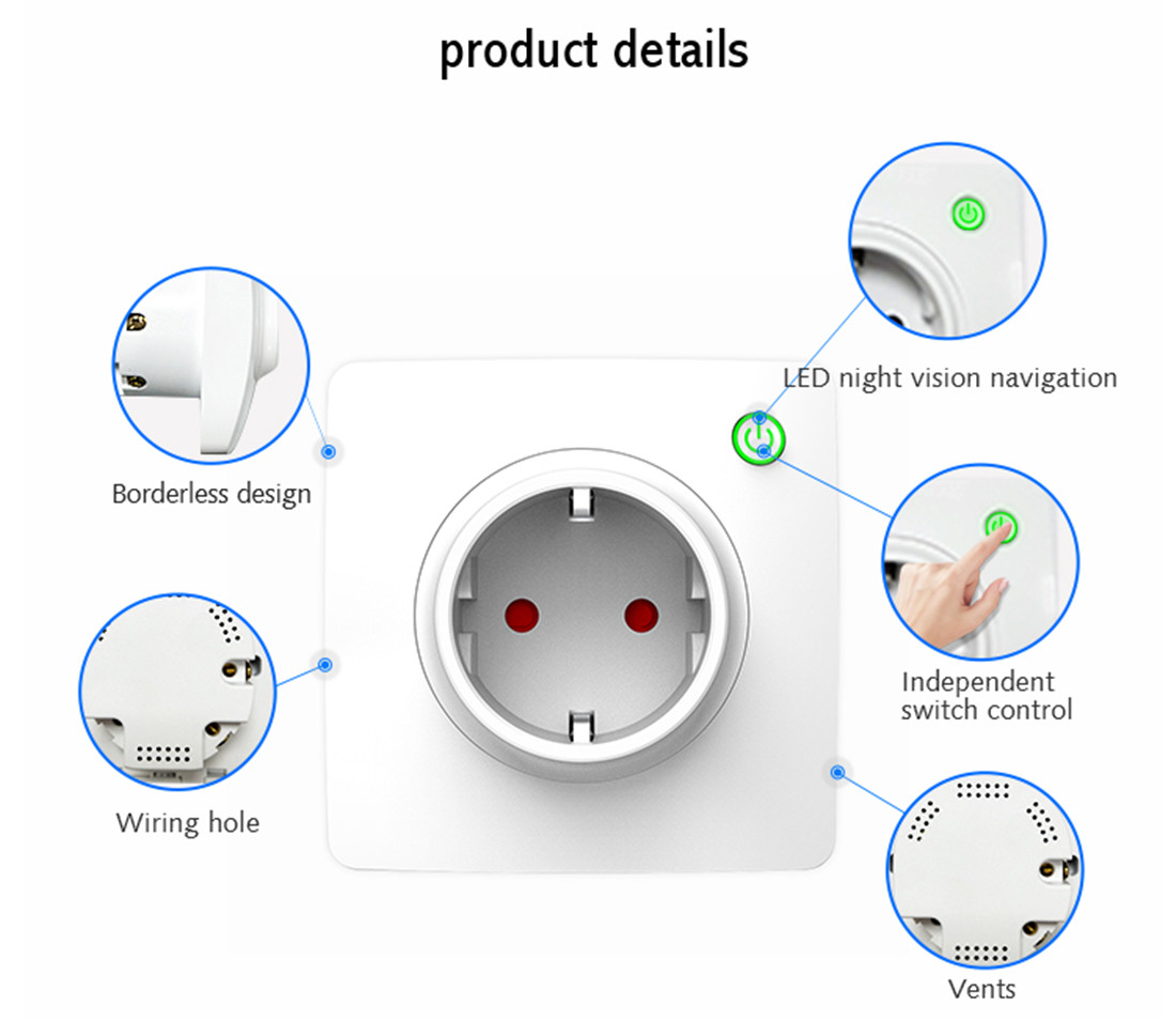 80*80 Style Smart Wall Socket