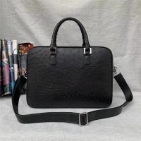 Buy cheap Authentic Exotic Ostrich Skin Businessmen Briefcase Large Shoulder Bag Genuine product