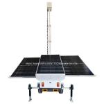 Solar Powered Mobile Surveillance CCTV Camera Trailer With 6m Manual Mast