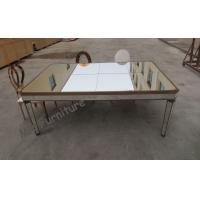 Buy cheap Antique Mirrored Dining Table Wooden Frame Customized Size Silver Finish product