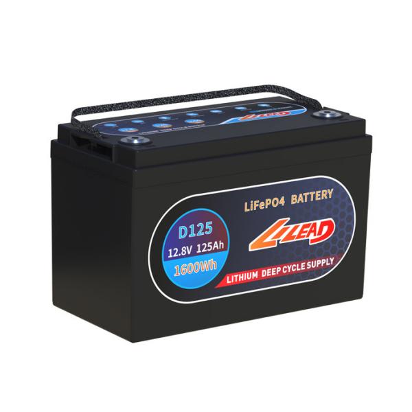 Buy cheap 12.8V 125Ah Lifepo4 Deep Cycle Battery 1600Wh Solar Panel Lithium Battery from wholesalers