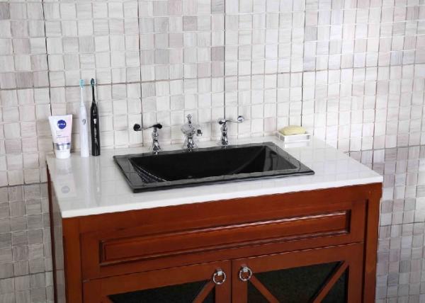 Buy cheap Durable Stylish Bathroom Sink Countertop , Granite Bathroom Vanity Rectangular Undermount from wholesalers