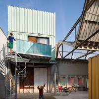 Buy cheap Residential Ready Made Container Homes 4 - 5 Pieces Glass Door With The Yards product