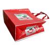Buy cheap OEM Waterproof PRI Red Woven PP Shopping Bags With White Binding Edge from wholesalers