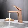Buy cheap Villa Apartment Single Handle Bathroom Faucet Single Hole In Gold Water Saving from wholesalers