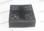 Black color Nylon Brush 99*99*39mm Auto Cutter Bristle For Investronica Cutter