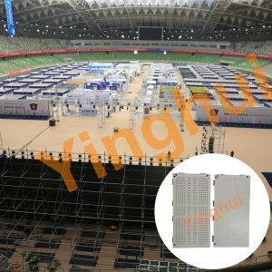 Buy cheap PP Plastic High Bearing Weight Modular Event Floor Stadium Event Grass Protection Flooring from wholesalers