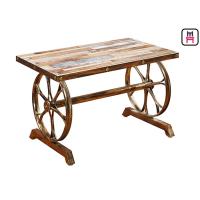 Buy cheap 4ft*2ft Plywood / Cast Iron Table Base Industrial Style Coffee Table With Wheel product