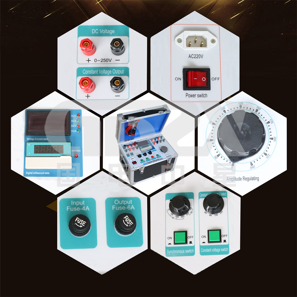 Single Phase Relay Protection Tester Measuring Start Value 0.1ms Resolution