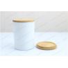 Buy cheap Glass Gold Candle Jar with Bamboo Lid, Bamboo Lid Jar for decor from wholesalers