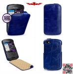 100% Authentic Genuine Flip Leather Cover Case For Blackberry Q10 Multi Color