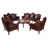 Buy cheap Antique living room furniture chesterfield 321 leather sofa set from wholesalers