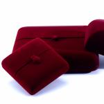 Customized Size Red Velvet Jewelry Box for Luxury Bracelets Earrings and