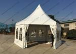 White PVC Cover Pagoda Party Tent , Waterproof Outdoor Event Tent Transparent