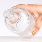Clear Glass Collar Material 700ml/750ml/1000ml Beverage Liquor Round Empty Rum