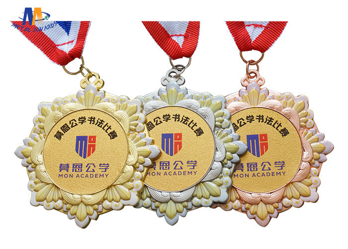 Zinc Alloy Medal For Your Events Colorful Painting On Raised 3D Surface