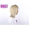 Buy cheap Virgin Cuticle Aligned Hair , 1B / 613 Blonde Pixie Wig Brazilian Silky from wholesalers