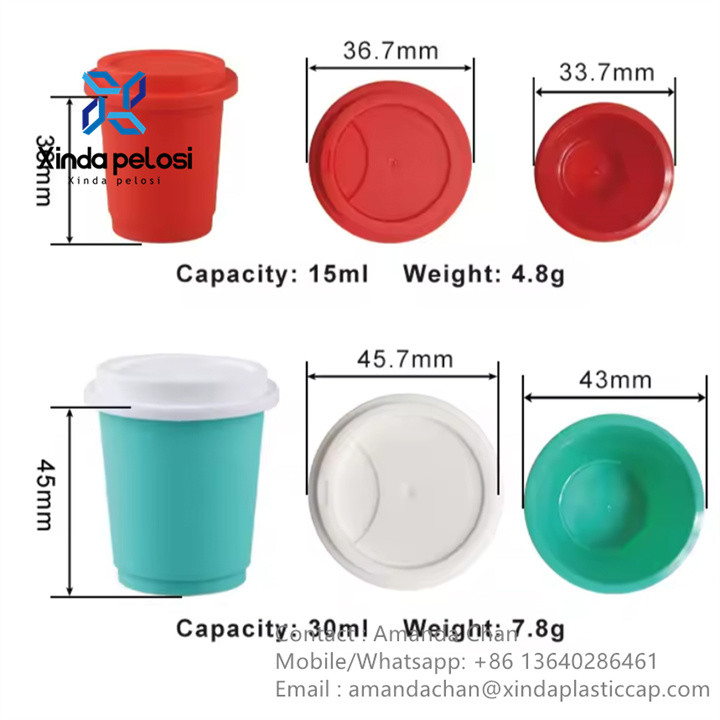 Mini Coffee Cup Capsule With Sealing Foil Food Grade Bottle For Tea Or Coffee