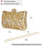 Evening Bag Clutch Purses for Women Rhinestones Purse Sparkling Party Shoulder