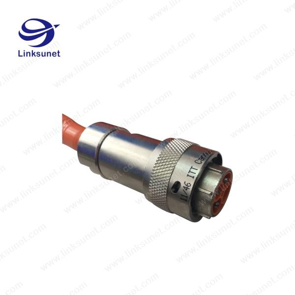 Buy cheap ITT Orange Circular Connector Wire Harness Assembly PA6 CHA Type UL / ROHS from wholesalers