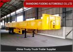 2 / 3 Axles 40ft Flatbed Side Wall Semi Trailer Fence Height 600mm - 1800mm