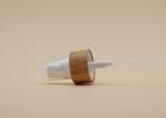 24mm White Mist Sprayer Pump Bamboo Sheathed Half Cap For Personal Care