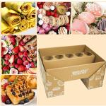 Disposable Kraft Paper Food box ，Picnic boxt。 Take Away Box For Restaurant, Fast