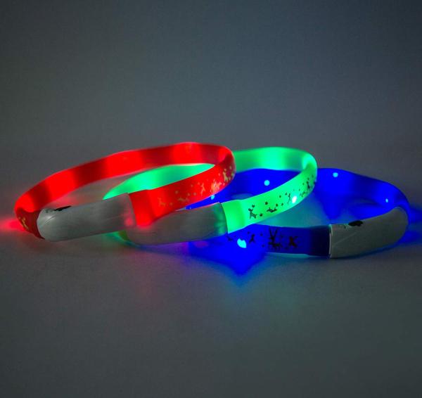 Buy cheap Eye Catching LED Dog Collar USB Rechargeable Personalized Cartoon Cute from wholesalers