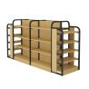Buy cheap Commercial Wood Display Shelving Gondola Rack Metal Grocery Store from wholesalers
