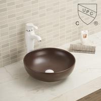 Buy cheap Wash Hand Basin Counter Top Bathroom Sink Matte Blue Vessel For Hotel Bathroom product