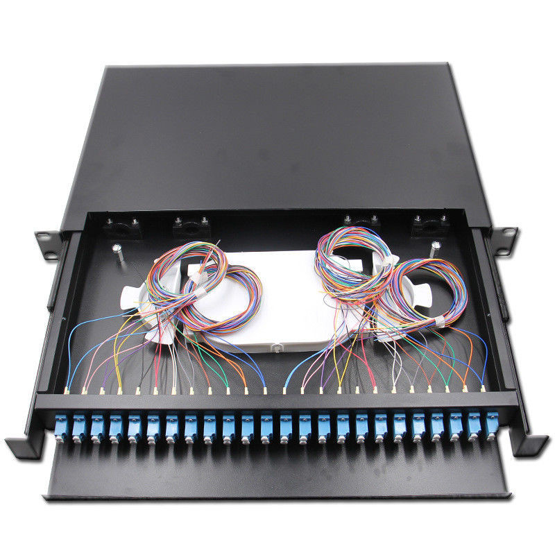 ODF 24 Port Fiber Optic Patch Panel Enclosure Box 24Core Drawer Joint