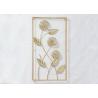 Buy cheap Living Room Gold Electroplate Framed Metal Wall Decor from wholesalers