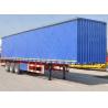 Buy cheap Steel 3 Axles Side PVC Curtain Box Structured Truck Head Towing Cargo Curtain Side Semi Trailer from wholesalers