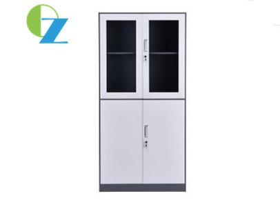 Buy cheap 2 Glass Door 1.2mm Steel Office Cupboard Two Metal Handle from wholesalers