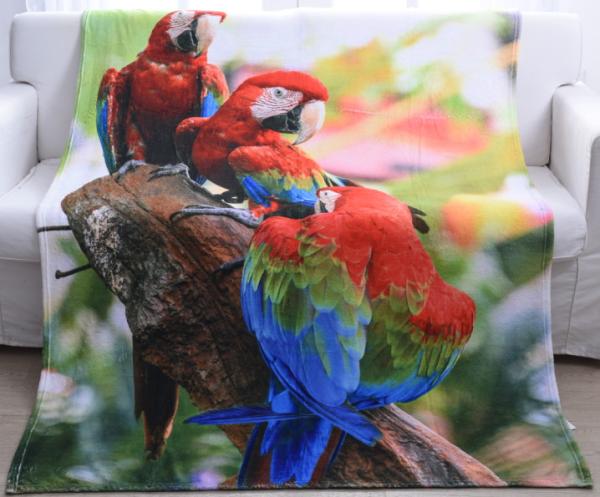 3D Photo Printing Flannel Blanket Kids Throw Blanket Non Irritating Anti -