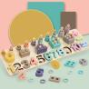 Buy cheap Geometric 14cm Wooden Math Toy Montessori Math Blocks Preschool Teaching from wholesalers