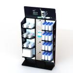 Water Bottles Mugs Grocery Display Racks Knockdown With Shelves And Hooks