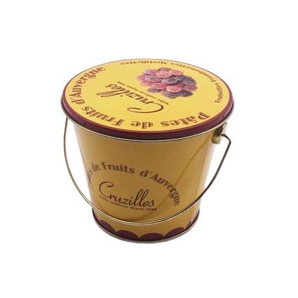 Buy cheap Small Candy Tin Bucket With Lid And Handle 108*95mm Food Metal Tin Container from wholesalers